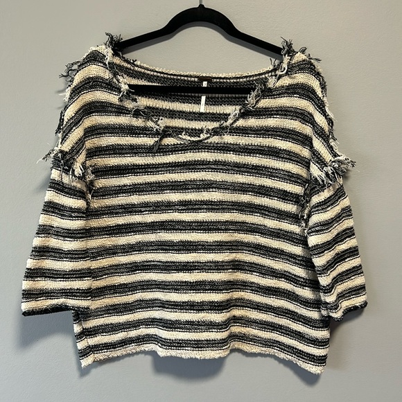 FREE PEOPLE Spells Trouble Stripe Pullover - Picture 4 of 12